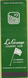 Matchbook Cover - LaGrange Country Club IL WEAR SAMPLE