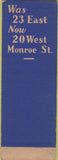 Matchbook Cover - Pat Kay Bostonians Shoes Chicago IL WEAR SAMPLE