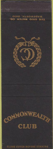 Matchbook Cover - Commonwealth Club SAMPLE