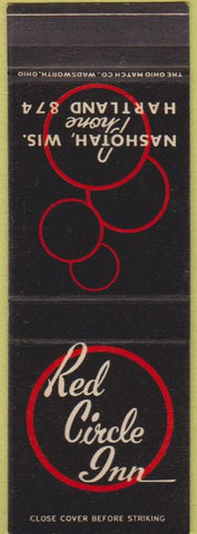 Matchbook Cover - Red Circle Inn Nashotah WI SAMPLE