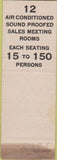 Matchbook Cover - Piedmont Hotel Atlanta GA SAMPLE