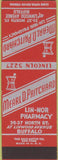 Matchbook Cover - Meral Pritchard Pharmacy Drugs Buffalo NY SAMPLE