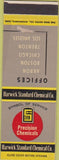 Matchbook Cover - Precision Chemical Akron OH WEAR SAMPLE