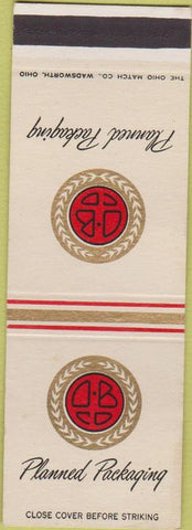Matchbook Cover - Planned Packaging Rittman OH WEAR SAMPLE