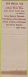 Matchbook Cover - Locke Ober Cafe Boston MA SAMPLE