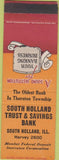 Matchbook Cover - South Holland Trust Savings South Holland IL SAMPLE