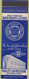 Matchbook Cover - Fidelity Savings Bank Ottumwa IA SAMPLE