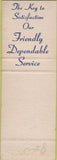 Matchbook Cover - Fidelity Savings Bank Ottumwa IA SAMPLE