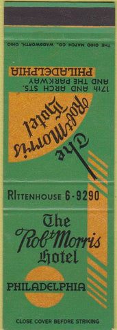 Matchbook Cover - Robert Morris Hotel Philadelphia PA SAMPLE