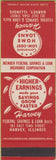 Matchbook Cover - Harvey Federal Savings Loan IL SAMPLE
