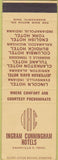 Matchbook Cover - Ingram Cunningham Hotels Nashville TN SAMPLE