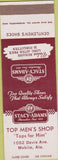 Matchbook Cover - Stacy Adams Shoes Mobile AL SAMPLE
