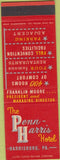 Matchbook Cover - Penn Harris Hotel Harrisburg PA SAMPLE