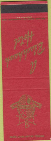 Matchbook Cover - Blackhawk Hotels St Paul MN Peoria IL Davenport IA SAMPLE