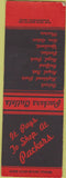 Matchbook Cover - Packers Clothes Deroit MI Pontiac SAMPLE