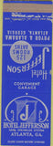 Matchbook Cover - Hotel Jefferson Atlanta GA SAMPLE