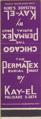 Matchbook Cover - Kay El Burial Vaults SAMPLE
