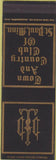 Matchbook Cover - Town and Country Club of St Paul MN SAMPLE