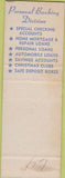 Matchbook Cover - Chicago National Bank IL SAMPLE