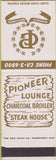 Matchbook Cover - Pioneer Lounge Bismarck ND SAMPLE