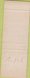 Matchbook Cover - Hotel Grier Lincoln Danville IL SAMPLE