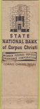 Matchbook Cover - State National Bank Corpus Christi TX SAMPLE