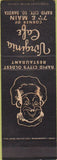 Matchbook Cover - Virginia Cafe Rapid City SD WEAR SAMPLE