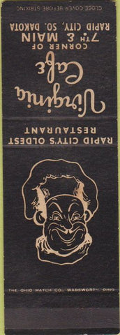 Matchbook Cover - Virginia Cafe Rapid City SD WEAR SAMPLE