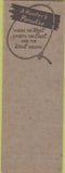 Matchbook Cover - Hotel Nancy Yankton SD SAMPLE