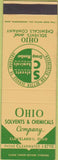 Matchbook Cover - Ohio Solvents Chemicals Cleveland OH SAMPLE