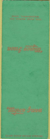 Matchbook Cover - Myron Green SAMPLE