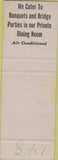 Matchbook Cover - Kaase's Dining Room Akron OH SAMPLE