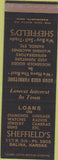 Matchbook Cover - Sheffield's Salina KS SAMPLE