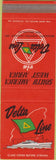 Matchbook Cover - Delta Line Shipping New Orleans LA SAMPLE