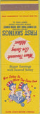 Matchbook Cover - First Savings Forest Park IL SAMPLE