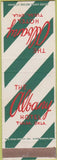 Matchbook Cover - The Albany Hotel Tulsa OK SAMPLE
