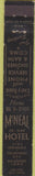 Matchbook Cover - McNeal Hotel Des Moines IA WEAR 10 Strike