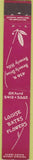 Matchbook Cover - Louise Bates Flowers Beverly Hills CA 10 Strike