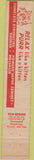 Matchbook Cover - Toppy's Health Salon Providence RI 10 Strike