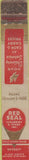 Matchbook Cover - Red Seal Cleaners Dyers Detroit MI WORN 10 Strike