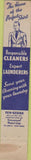 Matchbook Cover - The Evans Laundry NO TOWN 10 Strike