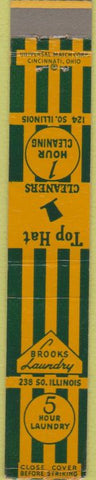 Matchbook Cover - Brooks Laundry Cincinnati? 10 Strike
