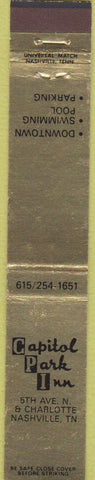 Matchbook Cover - Capitol Park Inn Nashville TN 10 Strike