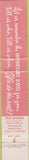 Matchbook Cover - Lelia Mae's Flower Shop Hotel Texas Fort Worth TX 10 Strike