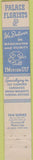 Matchbook Cover - Palace Florists Washington DC 10 Strike