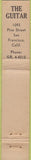 Matchbook Cover - The Guitar Mexcian Food San Francisco CA WEAR 10 Strike