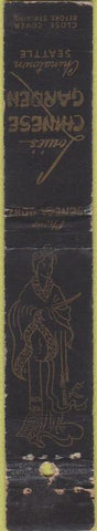 Matchbook Cover - Louie's Chinese Garden Seattle WA WEAR girlie 10 Strike