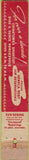 Matchbook Cover - Louie's Chinese Garden Seattle WA WEAR girlie 10 Strike