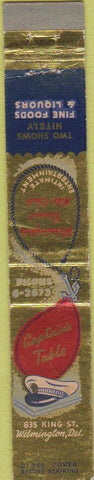Matchbook Cover - Captain's Table Wilmington DE 10 Strike