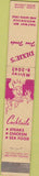 Matchbook Cover - Dixie's Restaurant Watonsonville Santa Cruz CA 10 Strike